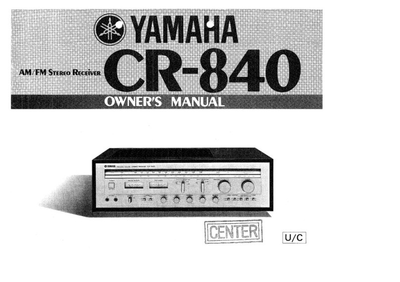 Yamaha CR-840 owner's manual
