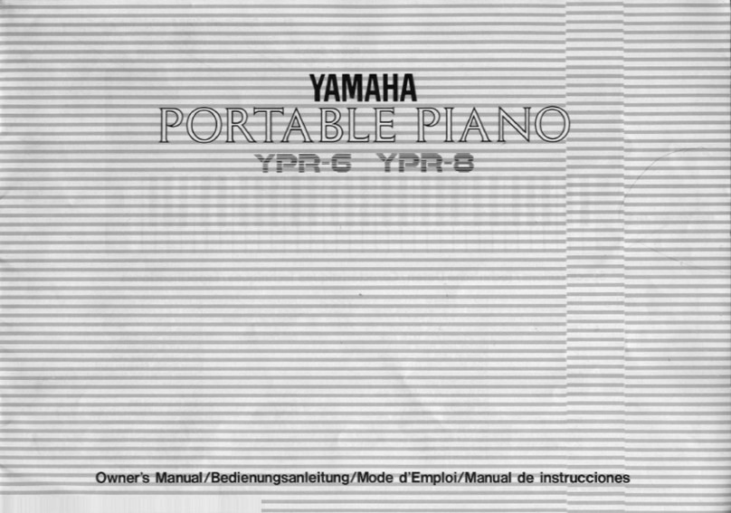 Yamaha YPR-6 User manual Yamaha YPR-6 User manual