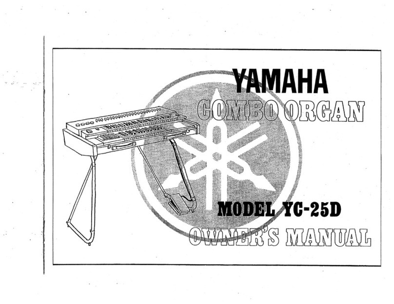 Yamaha YC-25D User manual Yamaha YC-25D User manual