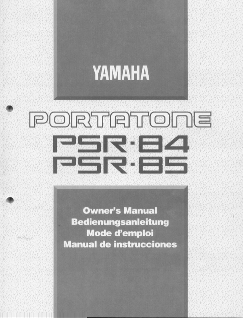 Yamaha PortaTone PSR-84 User manual