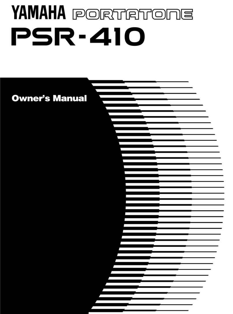 Yamaha Portatone PSR-410 owner's guide