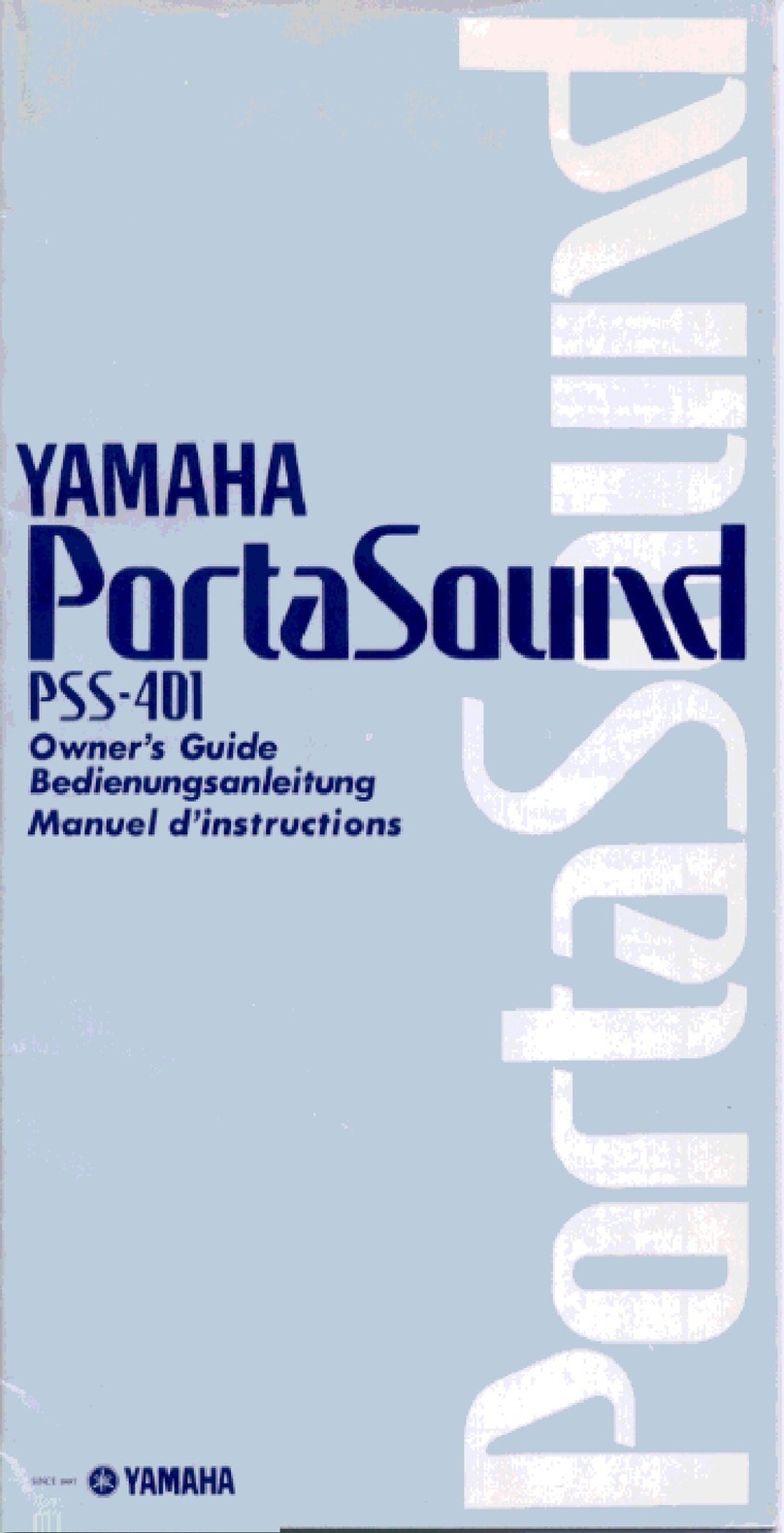 Yamaha PortaSound PSS-401 User manual
