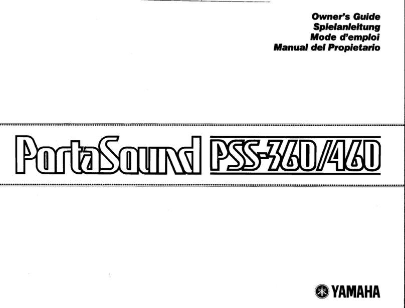 Yamaha PortaSound PSS-360 User manual