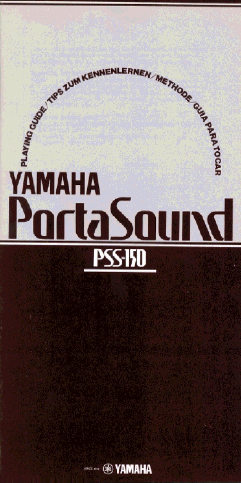 Yamaha PortaSound PSS-150 User manual
