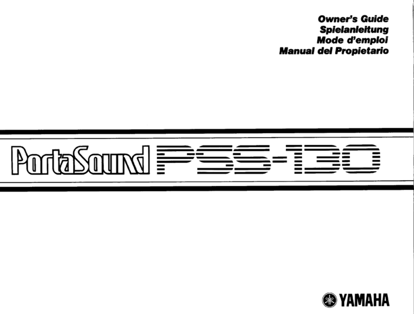 Yamaha PortaSound PSS-130 User manual