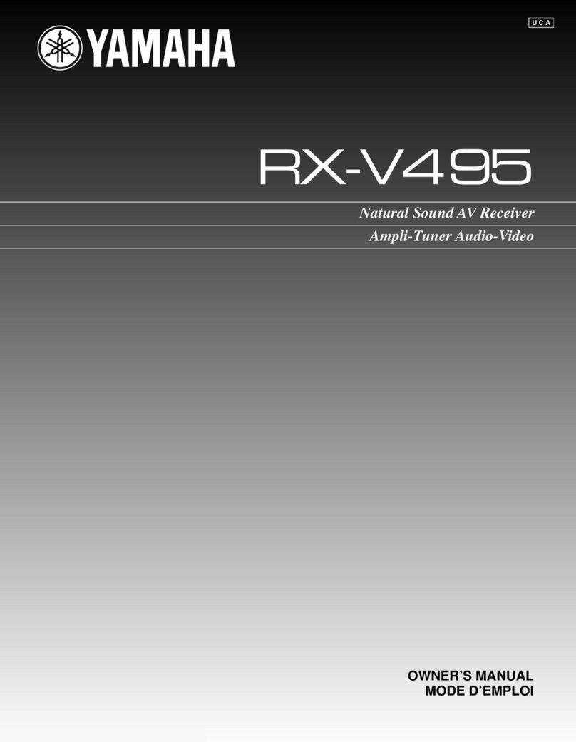 Yamaha RX-V495 owner's manual
