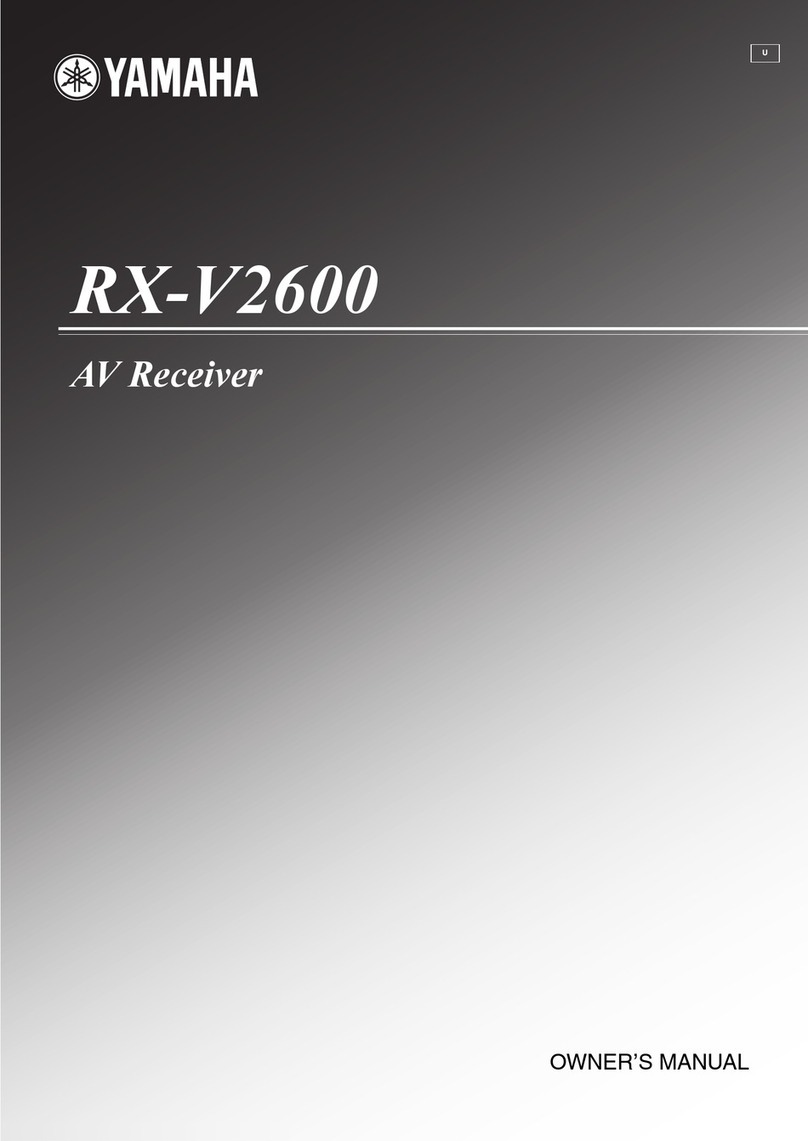 Yamaha RX-V2600 owner's manual