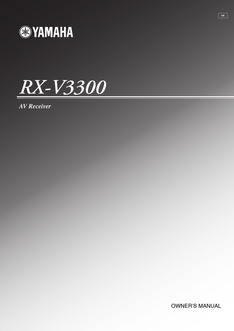 Yamaha RX-V3300 owner's manual