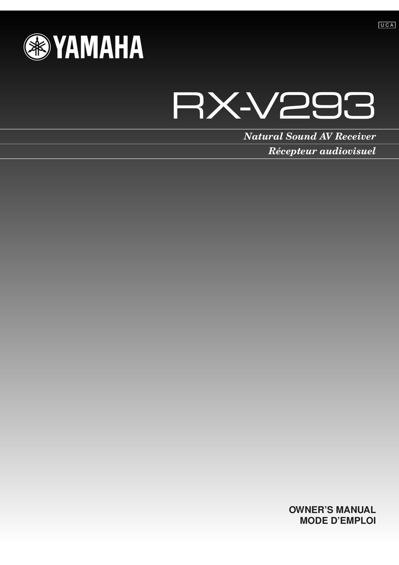 Yamaha RX-V293 owner's manual