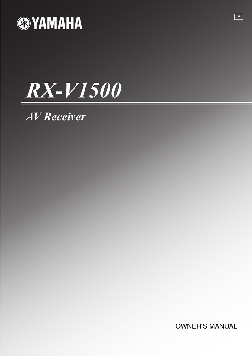 Yamaha RX-V1500 owner's manual