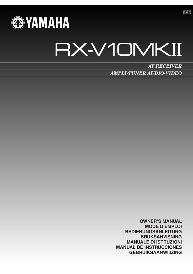 Yamaha RX-V10MKII owner's manual
