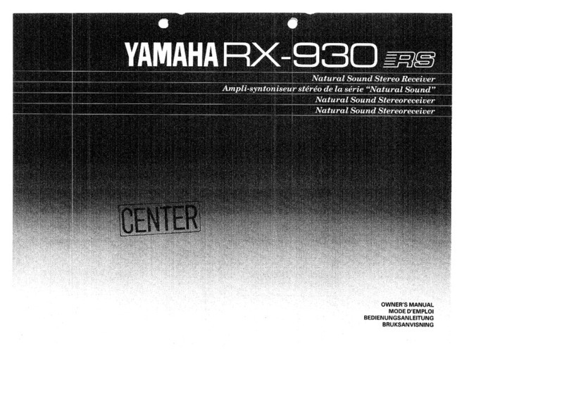 Yamaha RX-930 owner's manual