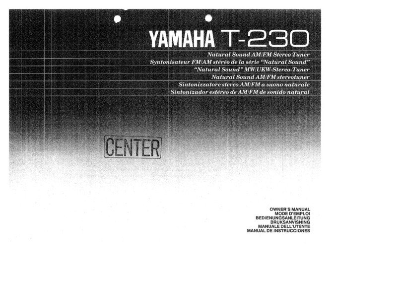 Yamaha T-230 User manual