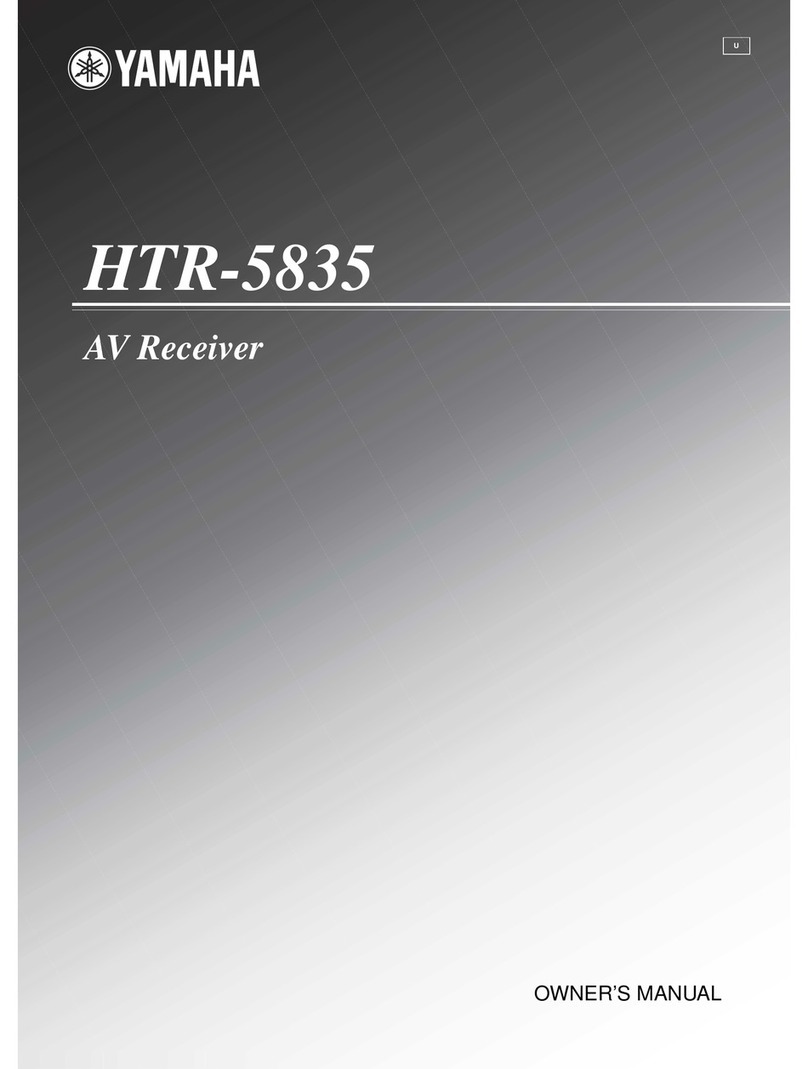 Yamaha HTR-5835 owner's manual