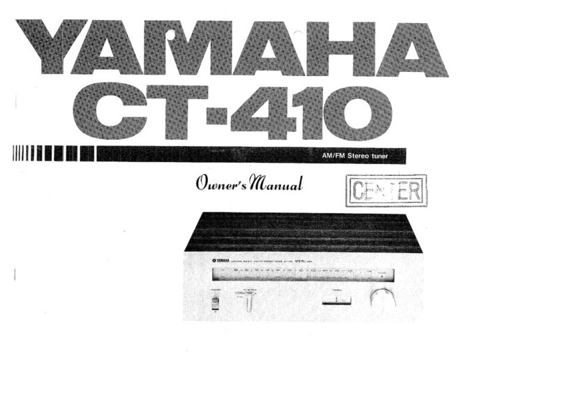 Yamaha CT-410 owner's manual