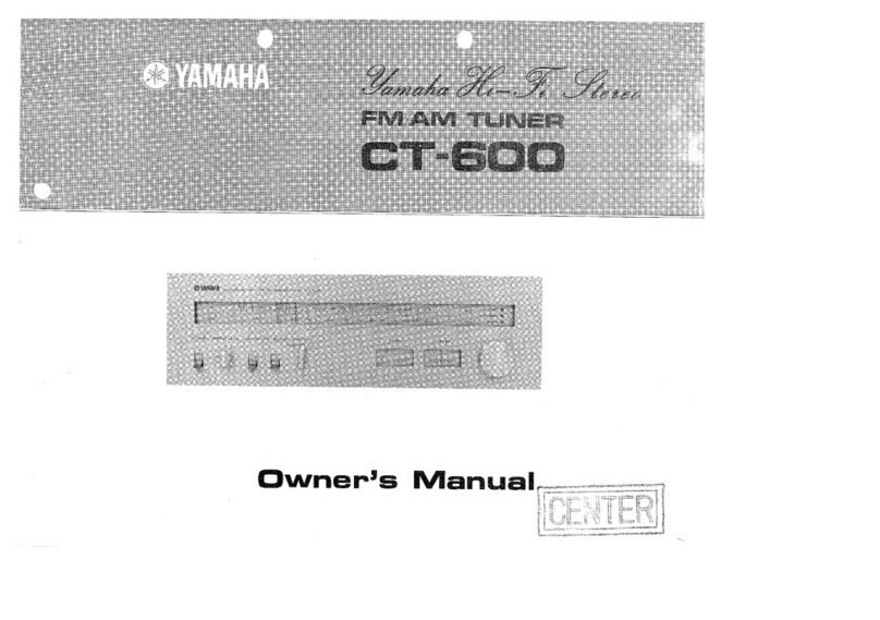 Yamaha CT-600 User manual