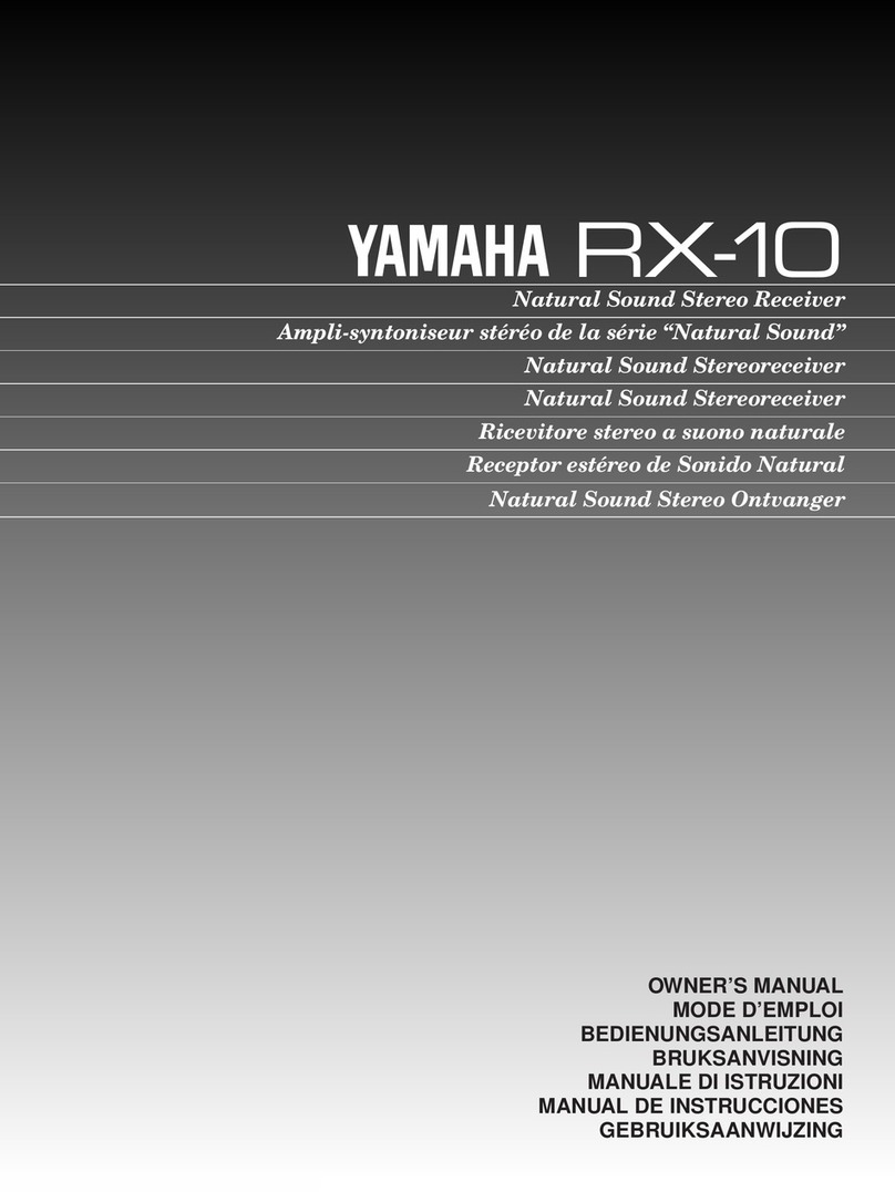 Yamaha RX-10 User manual