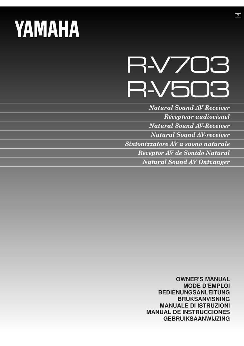 Yamaha R-V503 owner's manual