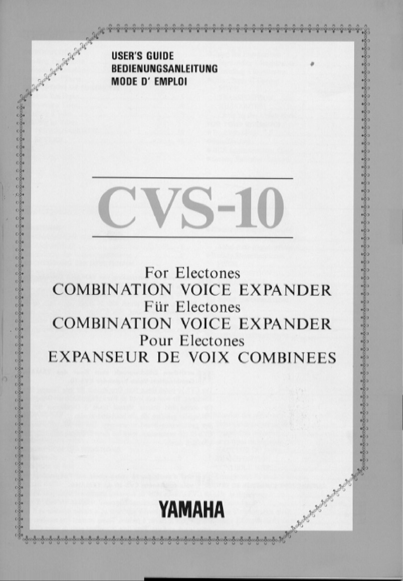 Yamaha CVS-10 User manual Yamaha CVS-10 User manual