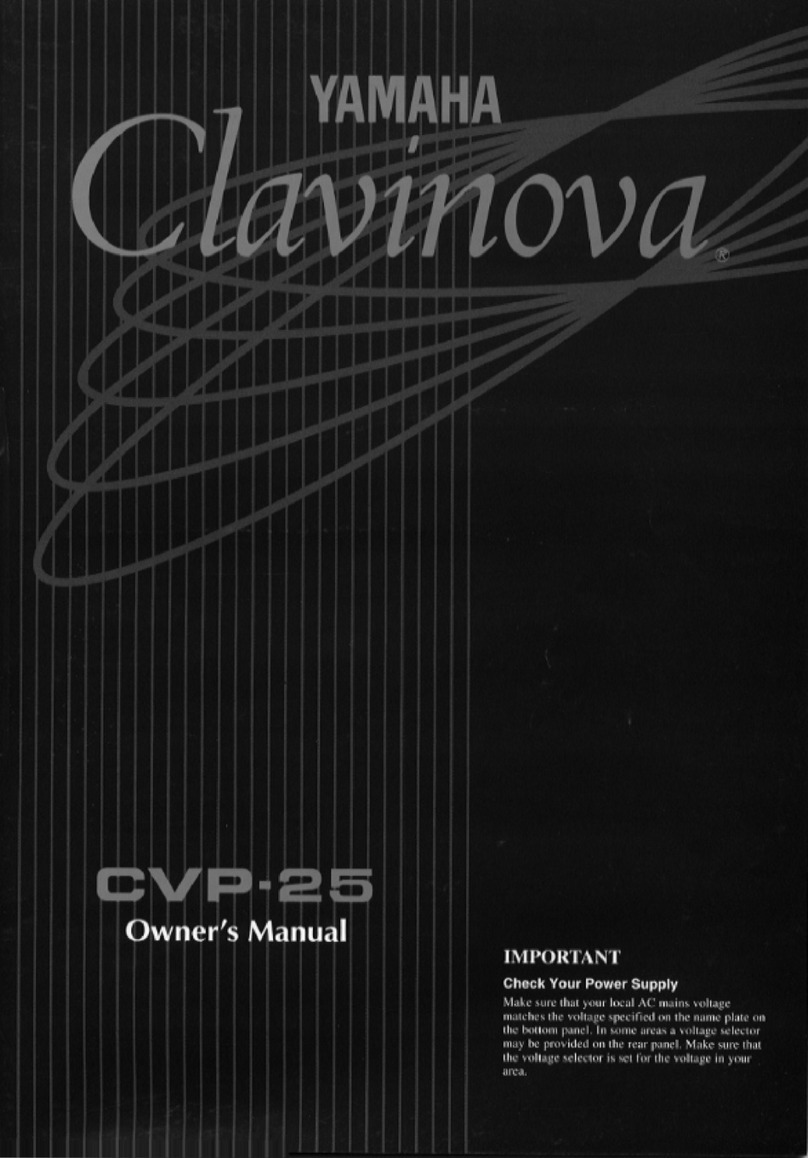 Yamaha Clavinova CVP-25 User manual