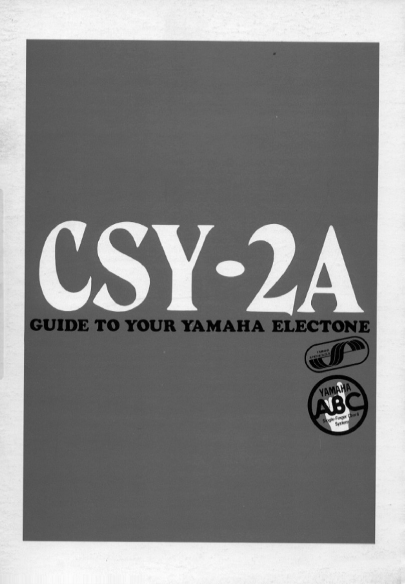 Yamaha Electone CSY-2A User manual