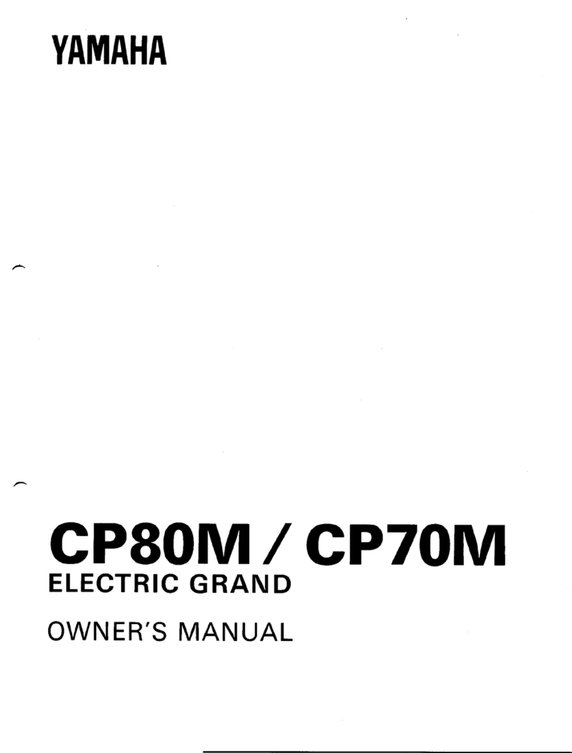 Yamaha Electric Grand CP-70M User manual