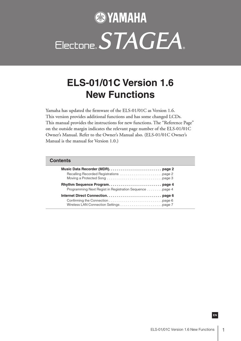 Yamaha Electone Stagea ELS-01C New features