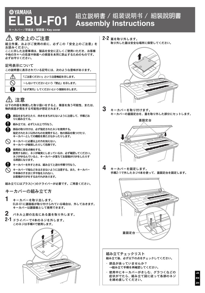 Yamaha ELBU-F01 Assembly instructions