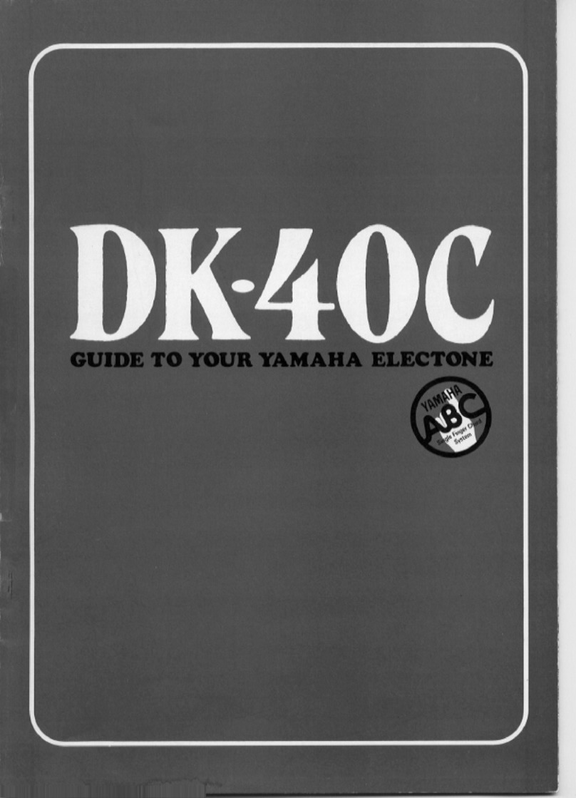 Yamaha Electone DK-40C user guide