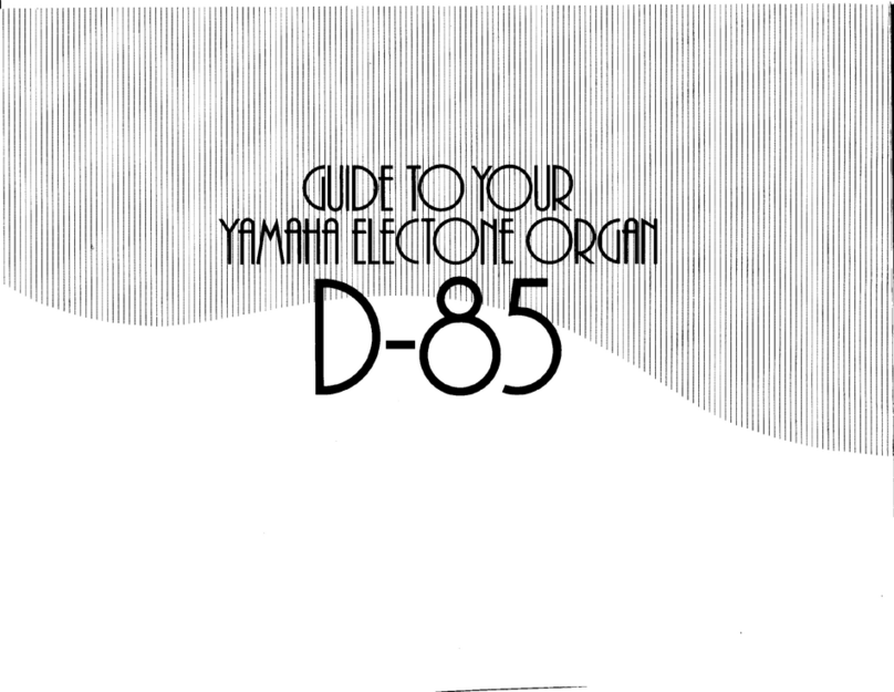 Yamaha Electone D-85 user guide