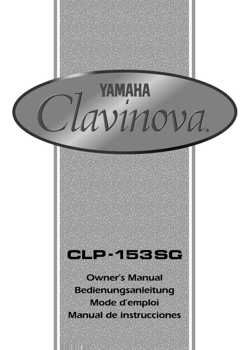 Yamaha Clavinova CLP-153SG owner's manual