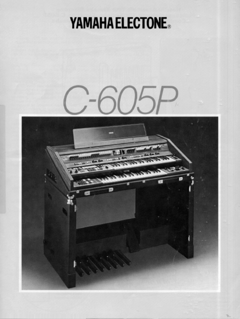 Yamaha Electone C-605P Assembly manual