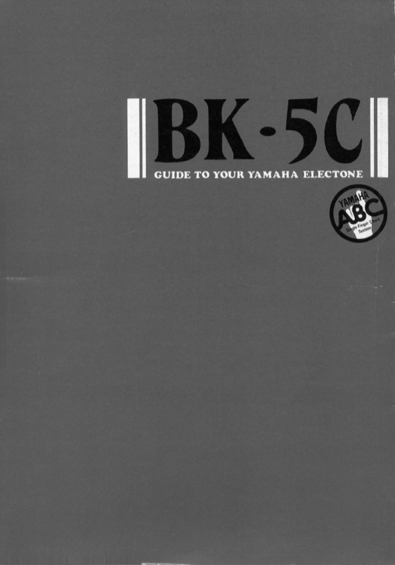 Yamaha Electone BK-5C user guide