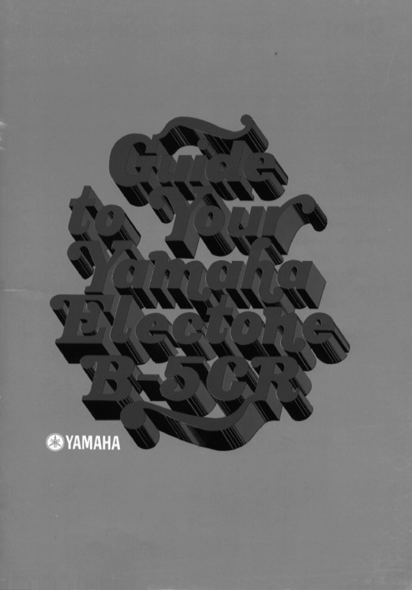 Yamaha Electone B-5CR User manual
