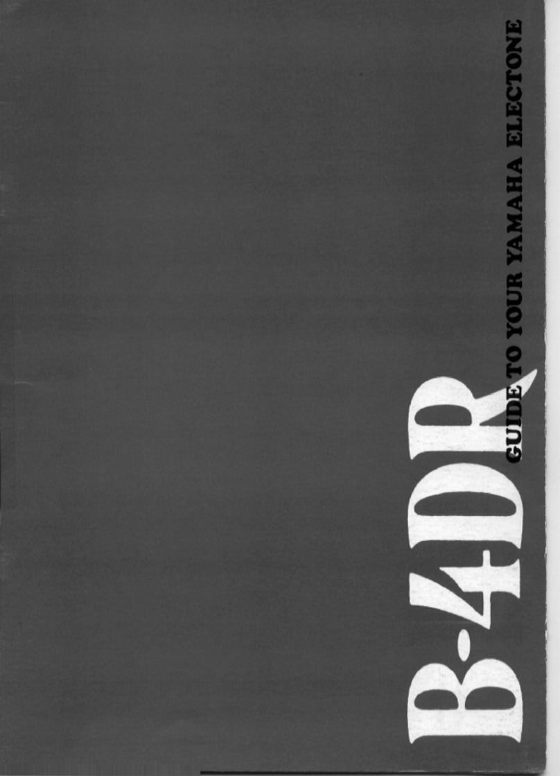 Yamaha Electone B-4DR User manual Yamaha Electone B-4DR User manual