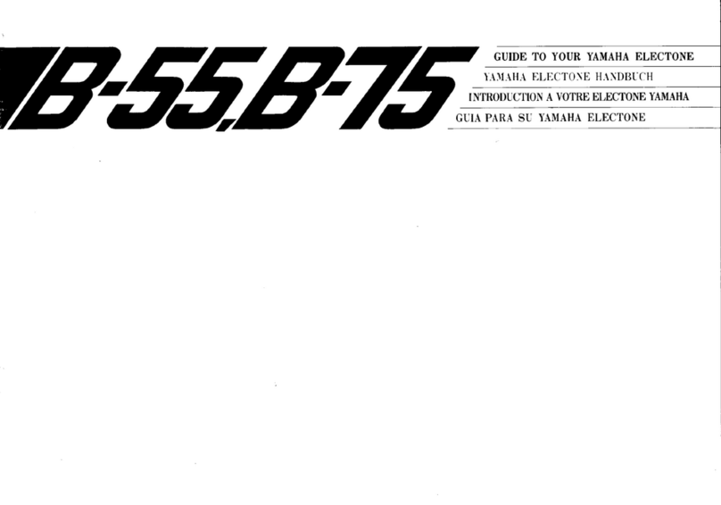 Yamaha Electone B-55 user guide