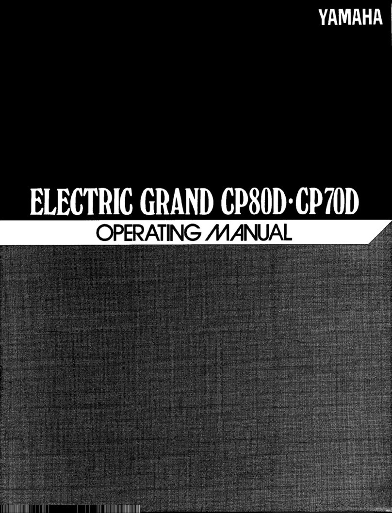 Yamaha Electric Grand CP-70D User manual
