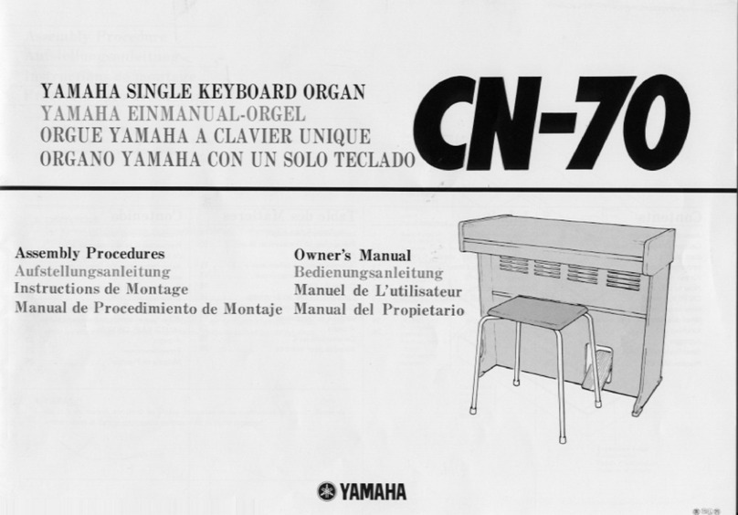 Yamaha CN-70 User manual Yamaha CN-70 User manual