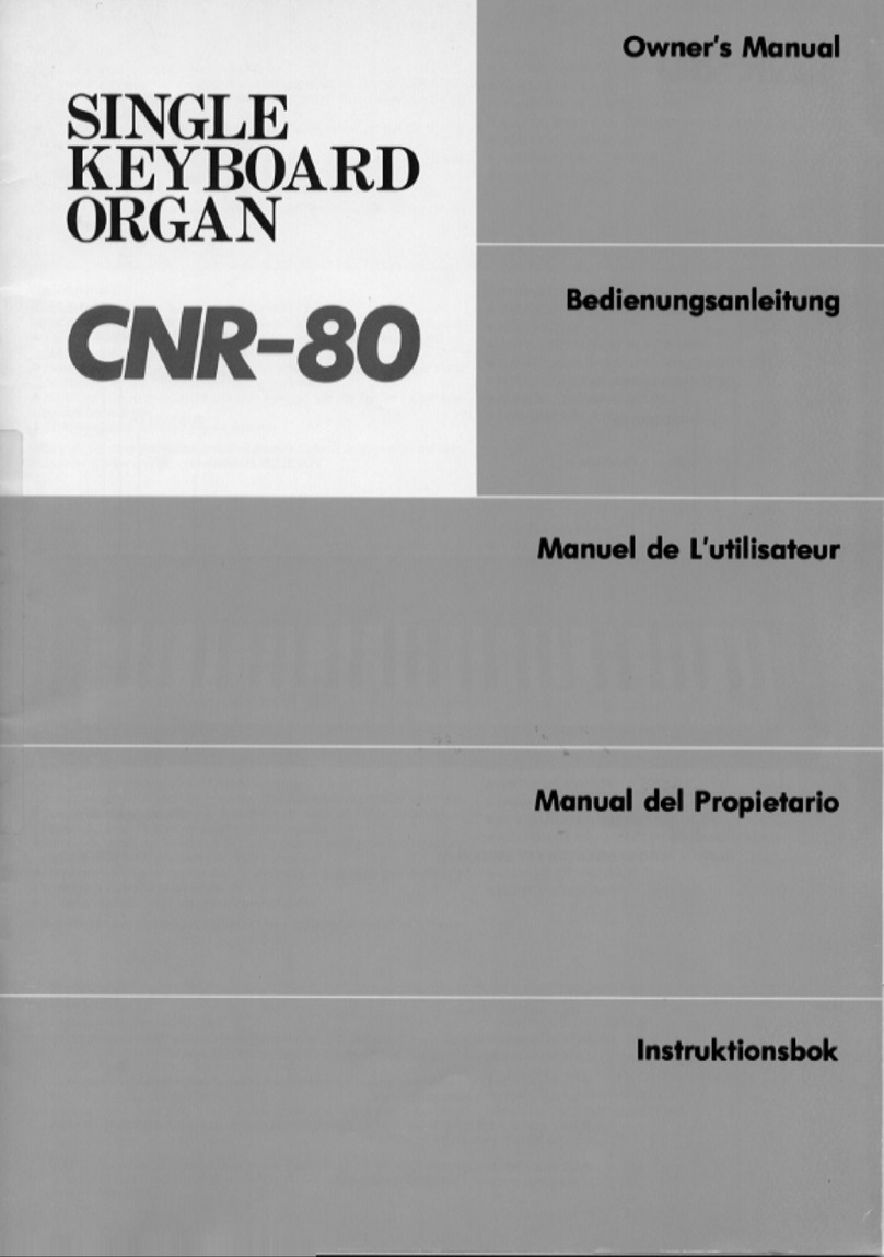Yamaha CNR-80 User manual Yamaha CNR-80 User manual