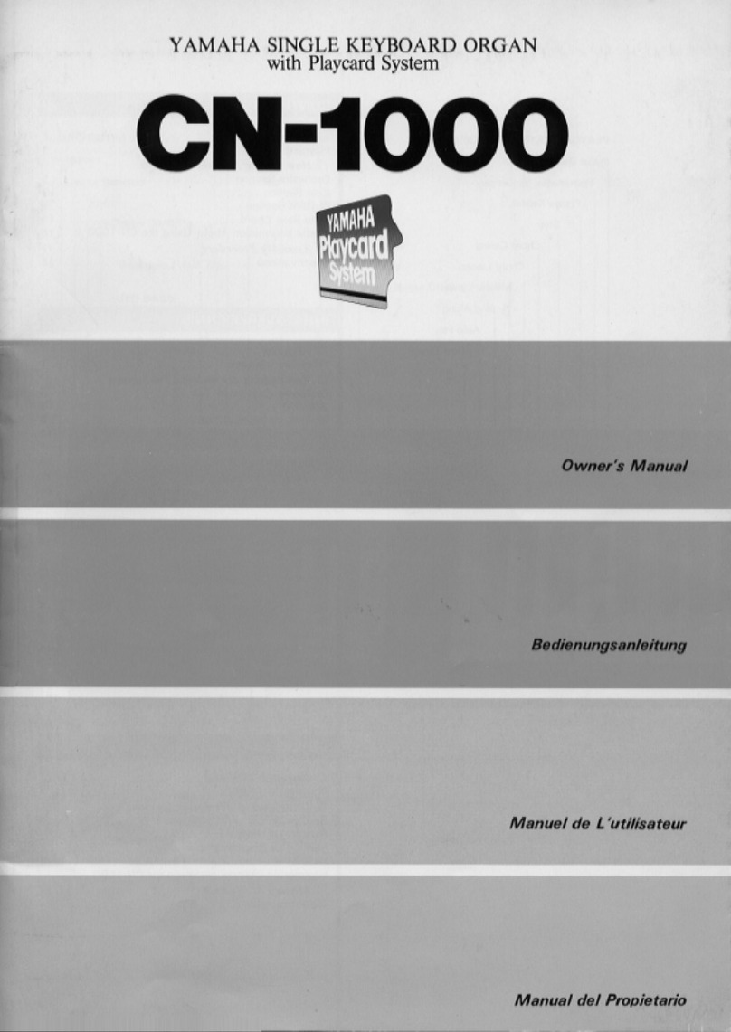 Yamaha CN-1000 User manual