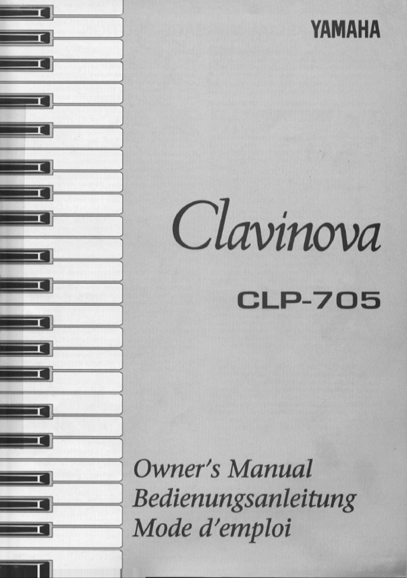 Yamaha Clavinova CLP-705 User manual