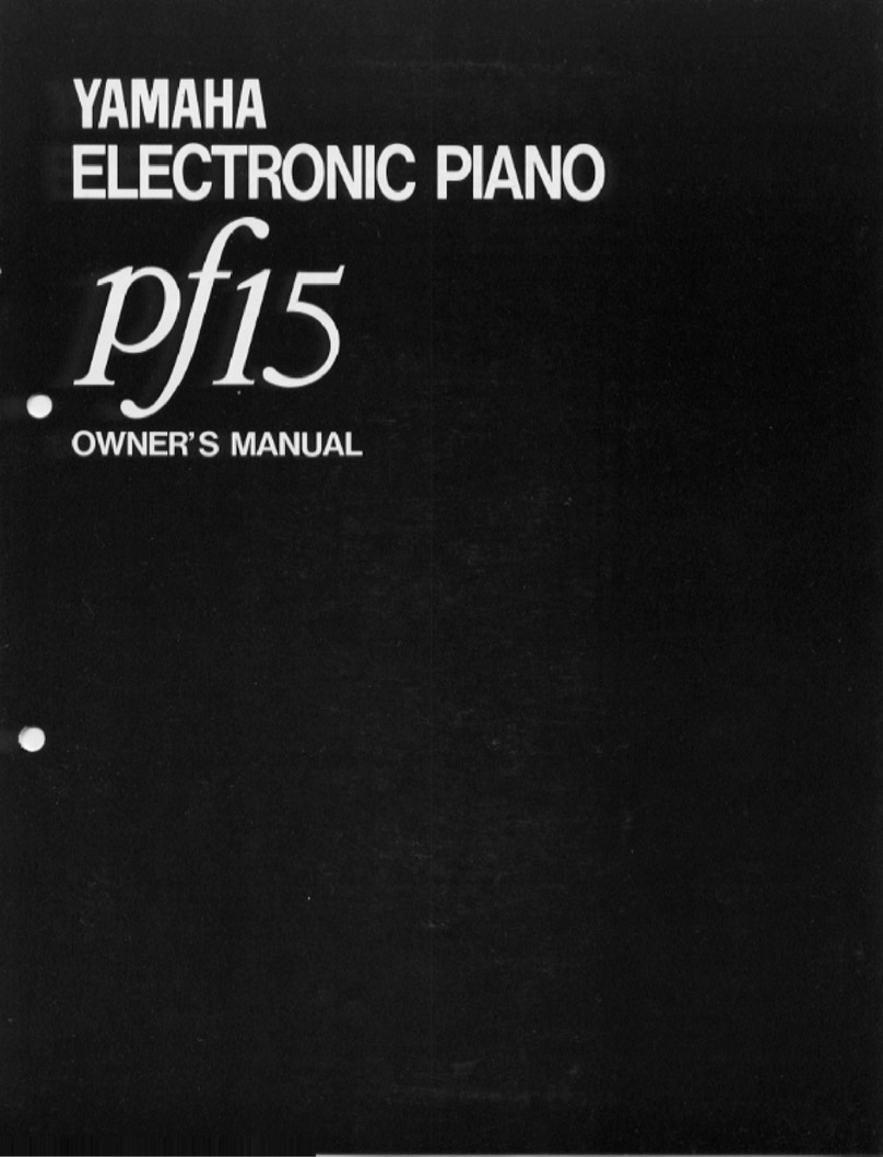 Yamaha PF-15 User manual Yamaha PF-15 User manual