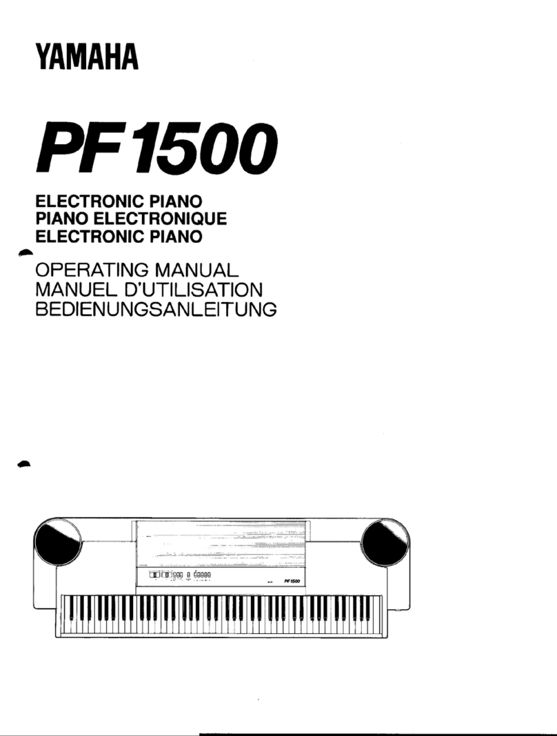 Yamaha PF-1500 User manual Yamaha PF-1500 User manual
