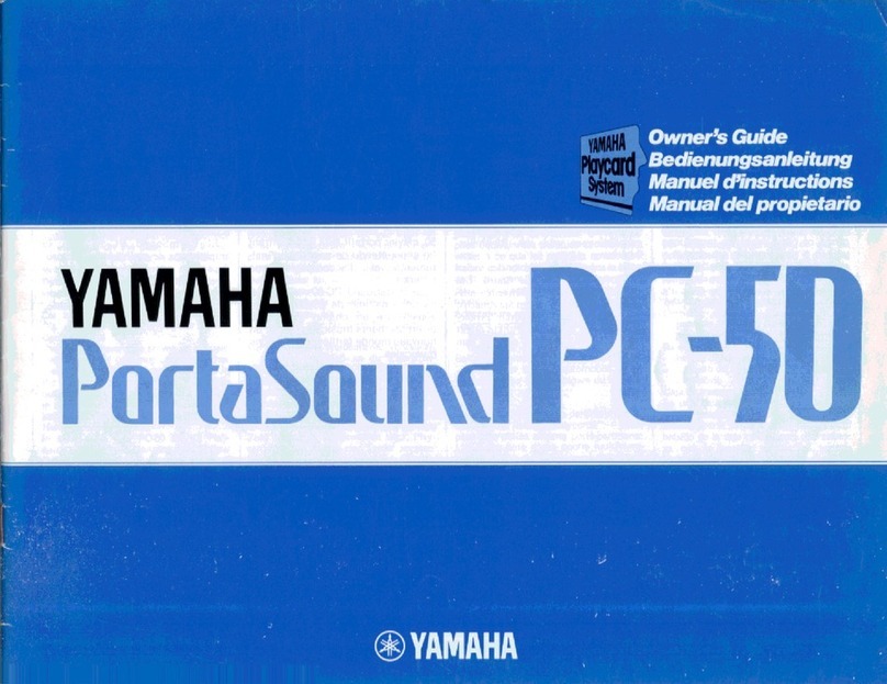 Yamaha PortaSound PC-50 owner's guide