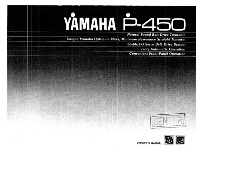 Yamaha P-450 owner's manual