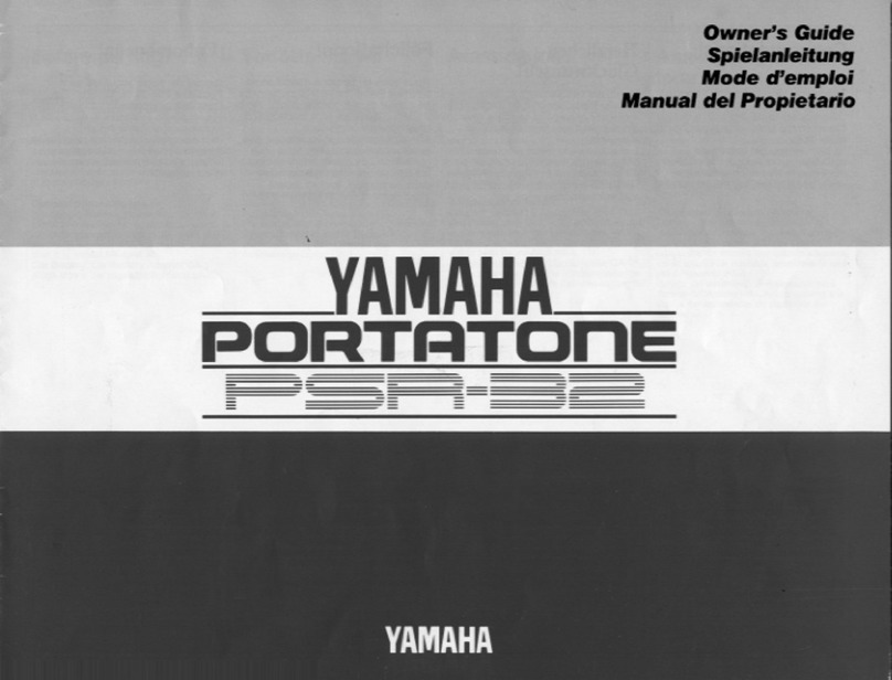 Yamaha PortaTone PSR-32 User manual