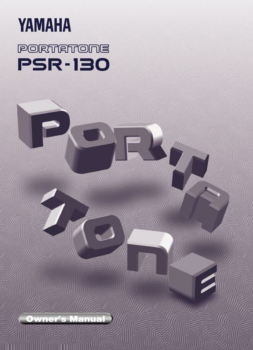 Yamaha Portatone PSR-130 owner's manual