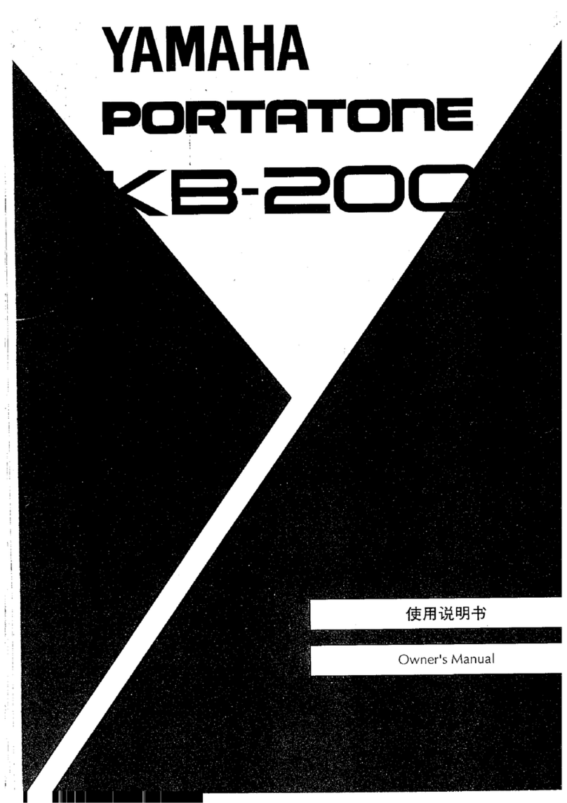 Yamaha Portatone KB-200 owner's manual