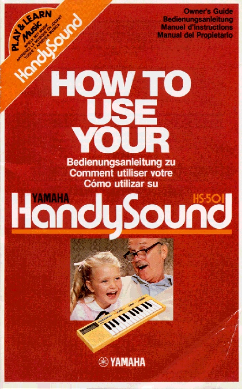 Yamaha HandySound HS-501 owner's guide
