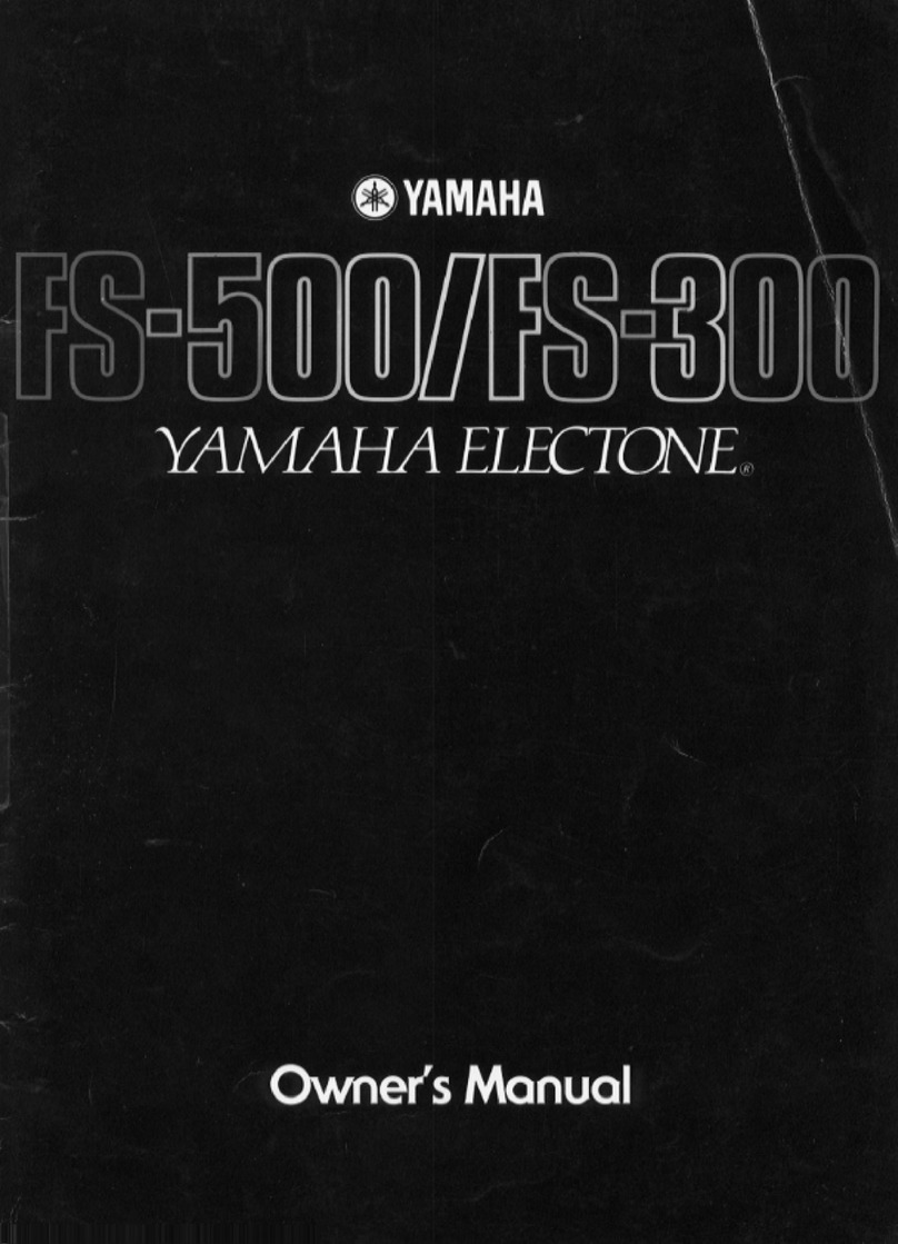 Yamaha Electone FS-300 owner's manual